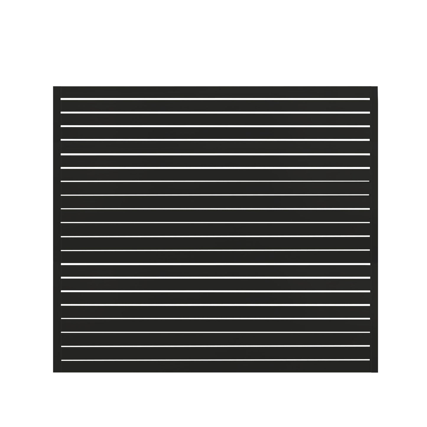 Black Aluminium Slat Fence Panel 2400mm x 1500mm